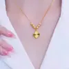 Colar com Pingente Flor de Quatro Folhas Fuqi Popular Nova Moda e Generoso Elegante Joias de Celebridade da Internet Corrente para Clavícula Ornamentos Personalizados Tendência