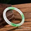 Fornecimento ao vivo pulseira de flor verde flutuante de gelo pulseira de jade de rocha de quartzo jade verde yang pulseira de flor verde flutuante atacado