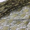En stock encaje de nailon con bordado de orquídea hilo dorado malla de gancho accesorios para ropa ropa de mujer retro vestido Nuevo