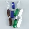 Botella de hombro redonda de 100 ml con cabezal rociador de aluminio anodizado, envase cosmético, agua de rocío pura, niebla fina, botella vacía de PET dividida
