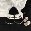 Suéter Infantil 2026 Outono/Inverno Estilo Coreano Engrossado Quente Tricô Jacquard Cardigan Jaqueta com Capuz para Bebê Roupa de Inverno