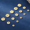 Jingde Jewelry Color-Preserving Gold Ola Barroca Espaciador Accesorios para Joyería DIY Espaciadores Redondos Texturizados Venta al por Mayor desde el Fabricante