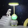 USB astronauta pequeno candeeiro de mesa crianças estudante dormitório mesa proteção para os olhos leitura LED candeeiro de mesa de cabeceira luz quente luz noturna