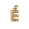 [Procesamiento Personalizado] Colgante de Acero Inoxidable con Incrustaciones de Diamantes de 26 Letras Estilo Europeo y Americano Transfronterizo para Collar y Pendientes DIY Accesorios Hechos a Mano
