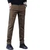 Calças Casuais de Negócios Leves Masculinas para Primavera e Outono Slim Fit Longas Versáteis Tendência Perna Reta Pequena Elásticas Calças Masculinas Atacado