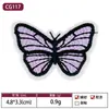 En Stock Envío Gratis Parche Pequeño de Mariposa Bordada Pasador Hecho a Mano Decoración DIY Parche Bordado para Ropa Bolsas Accesorios