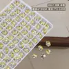 Rhinestones para Uñas de Huevo de Paloma K9, Rhinestones Ovalados Grandes Blancos Transparentes Súper Brillantes de Celebridad de Internet, Bolas de Rhinestone para Uñas Terminadas