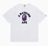 Hit da Internet de Verão 24: Camiseta bAPe Cabeça de Macaco Macaquinho, Camuflagem, Camiseta Unisex Manga Curta Gola Redonda