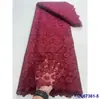 Encaje Liso Soluble en Agua Encaje para Mujer Transpirable Recorte Tejido Vestido Tela de Encaje Venta al por Mayor Encaje Francés