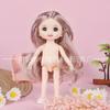 Muñeca pequeña BJD de 16 cm, cuerpo en miniatura, muñeca de niña, princesa, bebé desnuda de 6 pulgadas, venta al por mayor