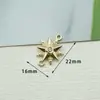 Pingente de Floco de Neve de Diamante Liga de Zircônio Acessórios DIY Natal Joias Transfronteiriças Brincos Colar Pulseira Pingente