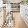 Envío Transfronterizo de Felpudos para Cocina Estilo Americano, Felpudos de Terciopelo de Cristal, Felpudos Absorbentes de Agua, Antideslizantes y de Fácil Cuidado para Lavandería y Baño en Stock