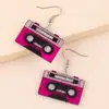 Pendientes acrílicos de cinta de color con lentejuelas europeas y americanas transfronterizos pendientes color moda pendientes vintage joyería para orejas mujeres