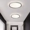 Lámpara de techo para dormitorio, simple y moderna, con un toque de lujo ligero y alta gama, imitación mármol, forma redonda, protección ocular, material de hierro, otros