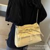 Bolso Tote Plisado con Lazo de Moda 2026 Modelo Nuevo Gran Capacidad Elegante Bolso Cruzado para el Trabajo y los Viajes Bolso de Hombro Grande