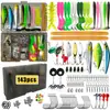 Kit Completo de Iscas Artificiais Spinnerbait Minnow Rã Isca Macia Todas as Camadas de Natação Transfronteiriço