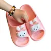 Decoração Criativa DIY para Sapatos Xiajia Chinelos para Casais, Resistente ao Desgaste Antiderrapante Banheiro Desenho Animado Chinelos Internos para Casais