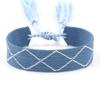 Pulsera nueva tejida a mano Correa de muñeca simple europea y americana Estilo bohemio Cinta de pareja en blanco Cuerda de mano DIY