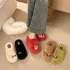 Pantuflas de Algodón 2026 para Uso en Exteriores en Otoño e Invierno, Peludas, Estilo Nuevo para Mujeres Pequeñas, Suela Gruesa, que Aumentan la Altura, Pantuflas de Casa de Alta Gama para Mujeres