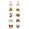 Decoração de Porta Criativa de Natal para Novo Produto Transfronteiriço Cena de Natal Layout de Atmosfera de Festa Pingente de Papel