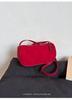 Bolsa Boston Popular Deste Ano Retrô Versátil 2025 Novo Design de Nicho Bolsa Transversal Feminina Bolsa Cilíndrica Fosca