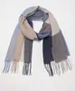 Novo Lenço Pied-de-poule Lenço Xadrez Feminino Inverno Estilo Coreano Ins Versátil Dupla Face Quente Xale com Franjas