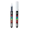 Marcador de Acrílico Líquido Directo en Stock, Bolígrafo de Acrílico con Punta Suave, Bolígrafo de Acuarela, Bolígrafo de Arte para Pintura Graffiti DIY Blanco