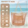 Bolsa de praia dobrável Cross-Border, bolsa de mão em tela, bolsa de ombro feminina, bolsa de compras, bolsa de viagem para o verão ao ar livre.