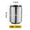 Tazas de Bar de Metal de Acero Inoxidable Vaso de Cóctel Punto Martillado Cobre Chapado Taza Moscow Mule 550ml Gran Capacidad