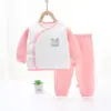 Ropa de Bebé Nueva de Algodón Puro Tipo a Conjunto de Bebé Sin Costuras Cálido Para Niños y Niñas Ropa de Monje para Bebé Disponible al por Mayor de Fábrica