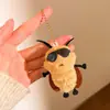 Boneca Estrela Fofa de Pelúcia com Som Pequeno Pingente de Presente Chaveiro de Pelúcia Acessório para Bolsa de Menina Venda por Atacado