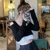 Camiseta Falsa de Dos Piezas para Mujer, Manga Larga, Corta, Ajustada, Sexy, Diseño de Nicho Francés Puro, Tops para Principios de Otoño y Principios de Otoño Ins