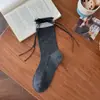 Meias com laço para mulheres, meias decorativas com fita branca, meias empilháveis estilo balé coreano, meias JK japonesas para combinar com sapatos Mary Jane