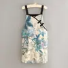 Delantal de Lona Estilo Chino Nuevo para Cocina, Hogar, Comedor, Trabajo, Manga Larga, Adulto, Floristería, Ropa de Trabajo para Hornear, Transpirable y Resistente a la Suciedad