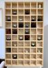 Estante de Rejilla de Madera Maciza Estante de Exhibición para Tetera Estante de Almacenamiento de Pared Estante Antiguo Estante de Almacenamiento de Partición de Pared Decoración de Pared