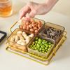 Lanche Split Light Luxury Prato KTV Bar Snack Fruit Candy Plate Prato Creative Home Nozes Temperadas Caixa de Frutas Secas