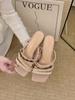 Sandálias de Encaixe Rosa Estilo Francês com Bico Quadrado e Aberto, Salto Bloco, para Mulheres, Adequadas para o Verão, Estilo Fada de Férias, Toque de Luxo
