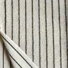 Tela de lana de borrego a rayas blancas y negras tejida, material para ropa, tela cruda, material para manualidades para abrigos y chaquetas