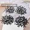 K9 Nuevos Strass Redondos Negro Mate Super Brillantes para Uñas, Strass Triturados, Strass Apilados, Rellenos de Strass, Strass Negro para Uñas de Corte 33
