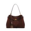 Bolso de Hombro y Mano de Cuero Genuino de Gran Capacidad Personalizado para Otoño e Invierno, Bolso Tote Kelly de Ante, Rodeo, Piel de Vaca Esmerilada