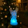 Cross-border acrílico imitação de cristal anjo noite luz brilho anjo natal acrílico anjo brilho decoração ornamentos