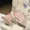 Liquidação EspecialUnhas Usáveis Totalmente Feitas à Mão Novo Estilo Clareamento Suave Olho de Gato High-End Estilo Curto Aluno Tapete