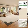 Tapete Removível e Lavável Sala de Estar Acessível Luxo High-End Lavável Cinza Tapete de Piso para Quarto Doméstico Impermeável e Anti-Manchas Tapete de Piso para Sofá