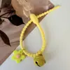 Brinquedo de Pelúcia Fivela Anti-Queda Abraçadeira de Silicone Chaveiro Cordão Armazenamento Corda Elástica Macia Acessórios de Pendurar na Mochila Chaveiro Colorido