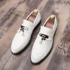 Zapatos de Cuero para Hombre, Nuevos Zapatos Brillantes Estilo Coreano, Zapatos Blancos para Hombre, Versátiles Zapatos de Estilo Británico para Fotografía de Estudio en Bodas, Zapatos Blancos, Zapatos de Boda