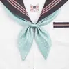 Elegante Pajarita Dorada de Peces Dorados con Lunares, Cuello de Flor de Uniforme de Marinero Sin Corbata, Pajarita Versátil Linda de Nuevo Estilo