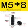 Acero inoxidable 304 zinc negro extremo convexo tornillo de fijación cabeza hexagonal DIN915 hexágono interior máquina tornillo de arroz tornillo de tope