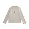 Wuli Bu Yi [Processamento Personalizado] Camiseta Base Manga Longa Animal Cartoon para Meninas Slim Fit Casual de Outono