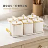 Frascos sellados para granos y cereales, almacenamiento de cocina, frascos de plástico transparente de grado alimenticio, cajas para fideos, productos secos y almacenamiento de té