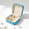 Caixa de Joias Portátil de Alta Qualidade Estilo Coreano, Caixa Pequena de Embalagem para Joias de Viagem, Para Colares, Brincos, Broches, Anéis, Feita Sob Medida